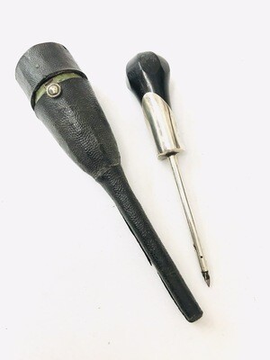 Antikes Medizinisches Instrument 18./ 19. Jahrhundert Silber Ebenholz im Original Etui Trocar Trochar Trokar Arzt, Tierarzt ,Minimal Invasive Chirurgie, antique medical instrument