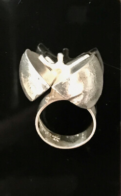 Lapponia Ring Ikarus Finnland 1973 selten 925 Sterling Silber signiert Björn , rare Finnisch silver ring by designer Björn Weckstrom 