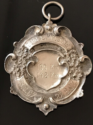 silver cycling competition 1907 medal Germany