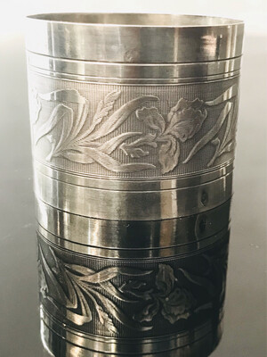 950 silver art nouveau french napkin ring