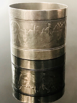 Napkin ring 800 silver french with dutch motives