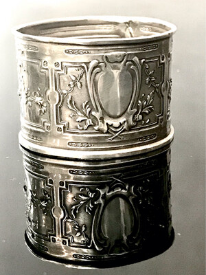 Napkin ring 950 silver France ca.1900