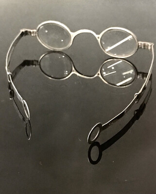 Brille Silber antik England um 1780 mit Etui , Georgian hallmarked Silver spectacles glasses