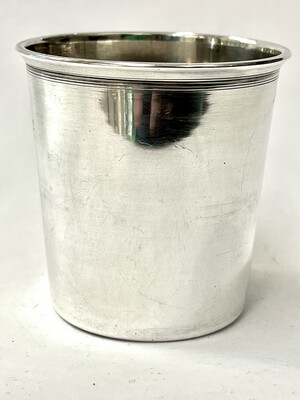 Becher Weinbecher, Taufbecher 950 Silber Frankreich um 1840 , french silver beaker christening mug 