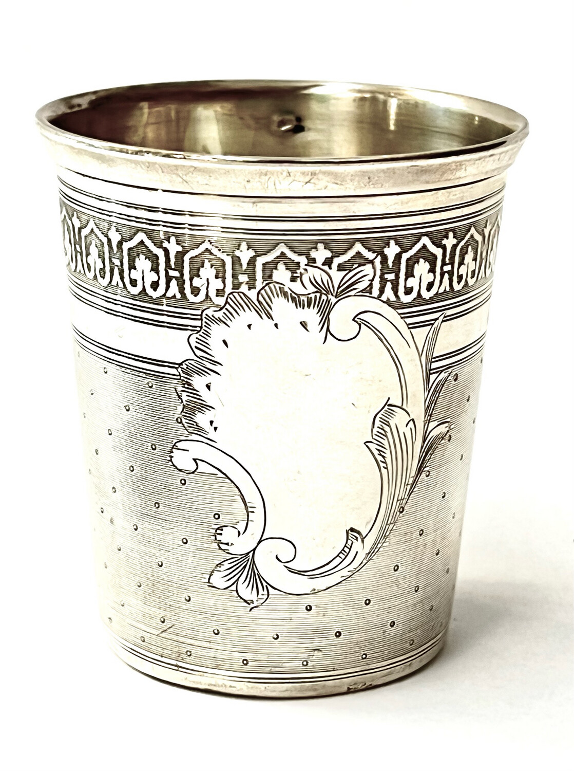 Becher Weinbecher Trinkbecher Taufbecher 800 Silber um 1900 Frankreich , beaker christening mug french silver hallmarks 