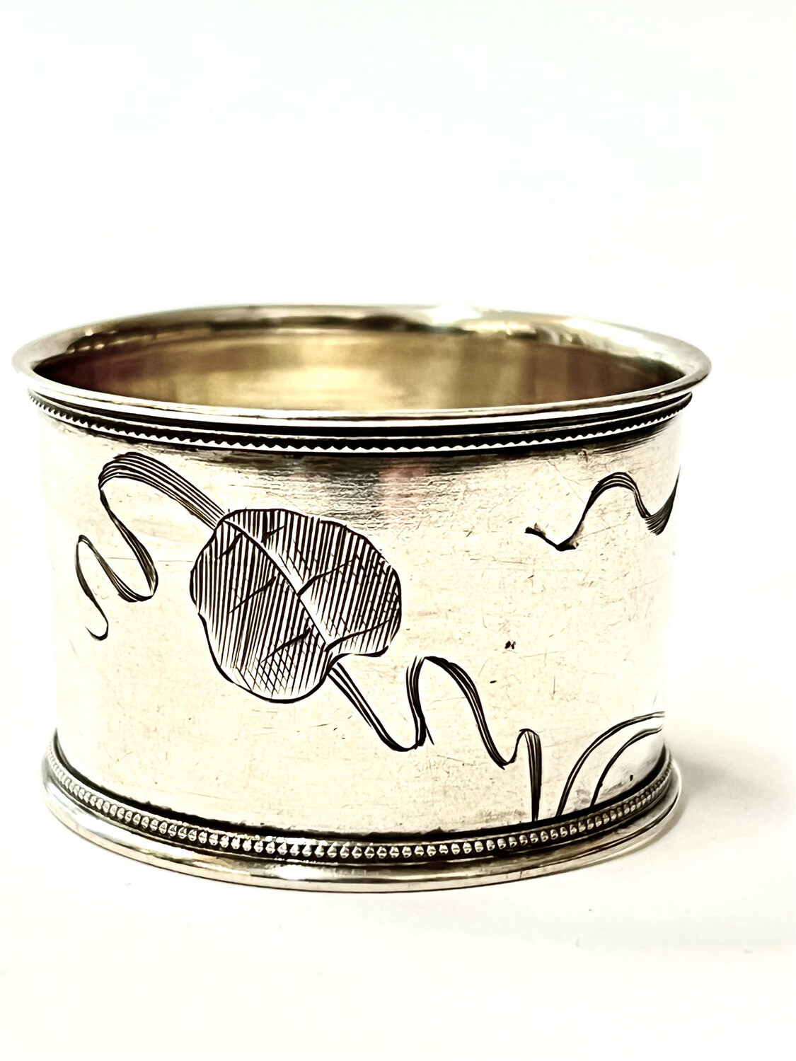 Serviettenring 84 Silber um 1900 Russland Jugendstil Zarenreich Nikolaus II silver napkin ring imperial Russia 