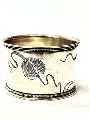Serviettenring 84 Silber um 1900 Russland Jugendstil Zarenreich Nikolaus II silver napkin ring imperial Russia 