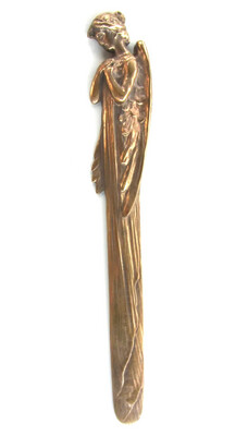 Letter opener bronze angel  aprox.1900
