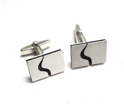 Cufflinks pair silver german 