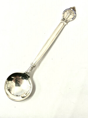 Winner&#39;s prize trophy spoon, silver plated, Liverpool Motor Club 1933 England Great Britain Winner&#39;s spoon, 2nd or 3rd winner&#39;s prize car racing competition