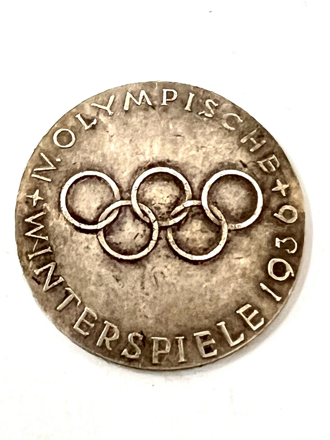 Medal Olympic Winter Games 1936 Garmisch Partenkirchen, skiing, ice skating, ice hockey, etc. Germany