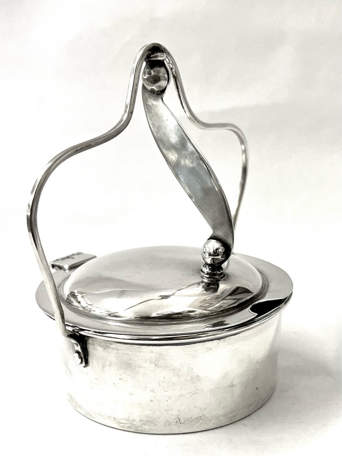 Sugar bowl, jam pot 925 silver Mexico probably 1960&#39;s signed E.M. HNOS