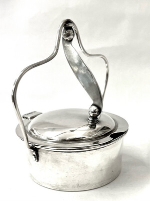 Sugar bowl, jam pot 925 silver Mexico probably 1960&#39;s signed E.M. HNOS