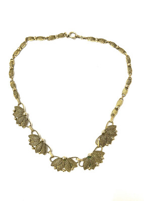 Necklace necklace signed Theodor Fahrner silver gold plated Germany 1930s Art Deco