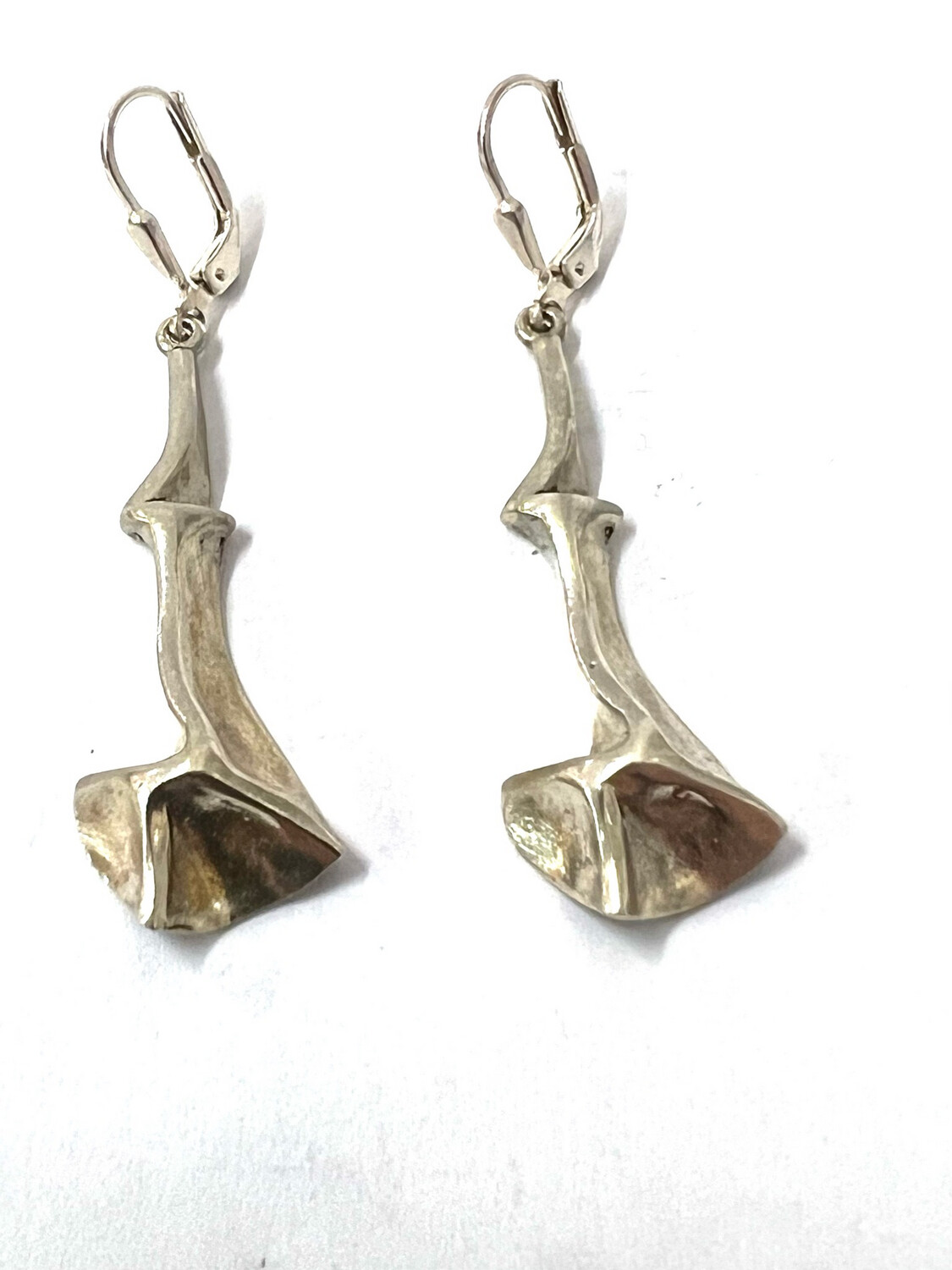 Paar 925 Sterling Silber Ohrringe signiert „Nils Erik From“ Dänemark Midcentury 