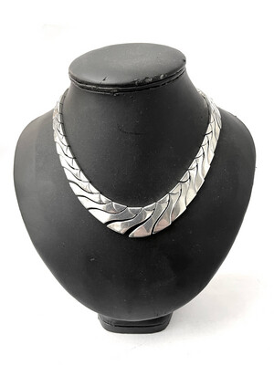 Necklace 925 Sterling Silver Mexico Puzzle Chain Necklace