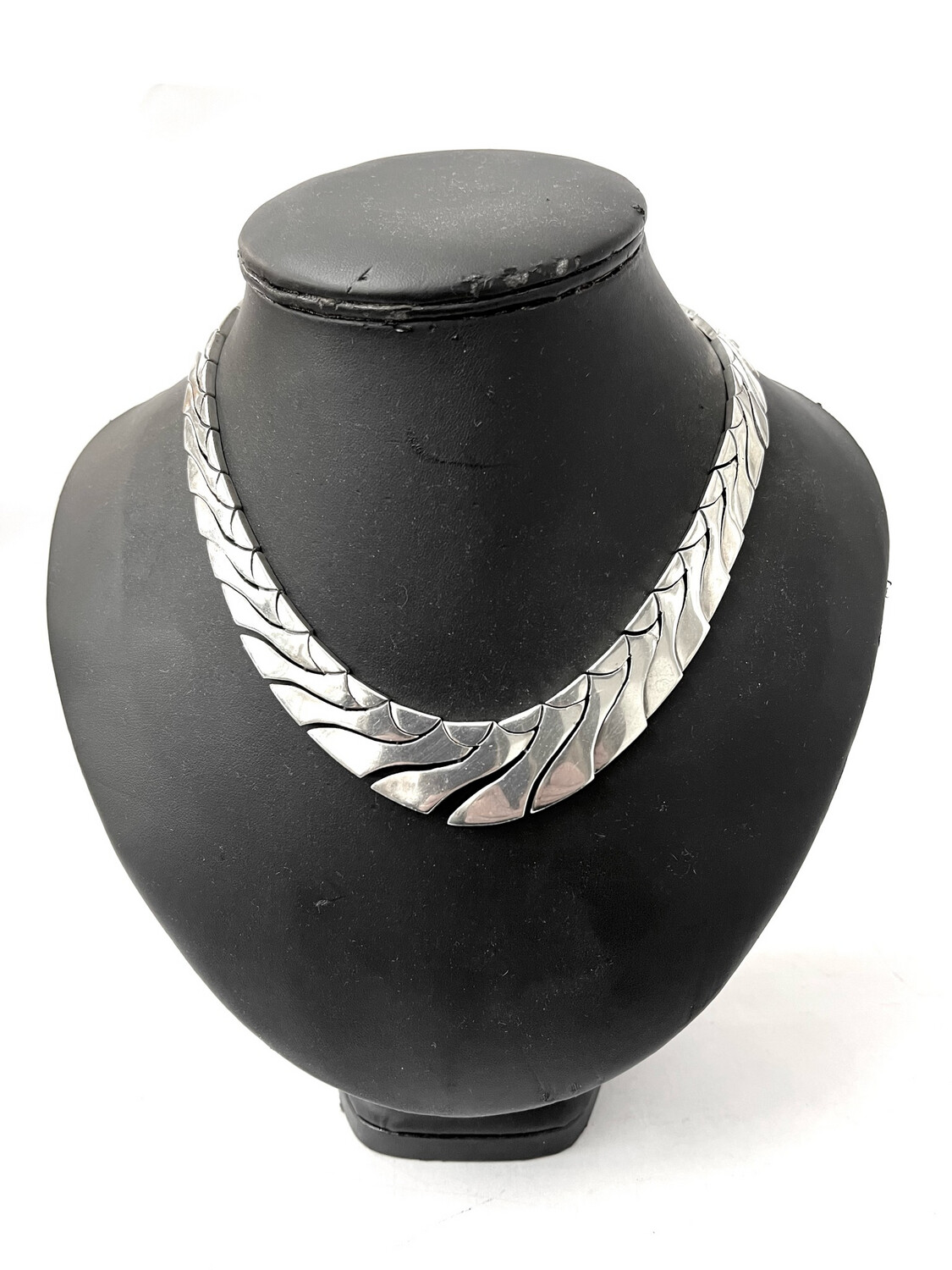 Necklace 925 Sterling Silver Mexico Puzzle Chain Necklace