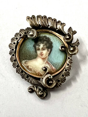 Brosche Silber Miniatur 19. Jahrhundert Frankreich um 1880