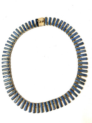 Collier Halskette 950 Silber mit Lapislazuli Sodalith