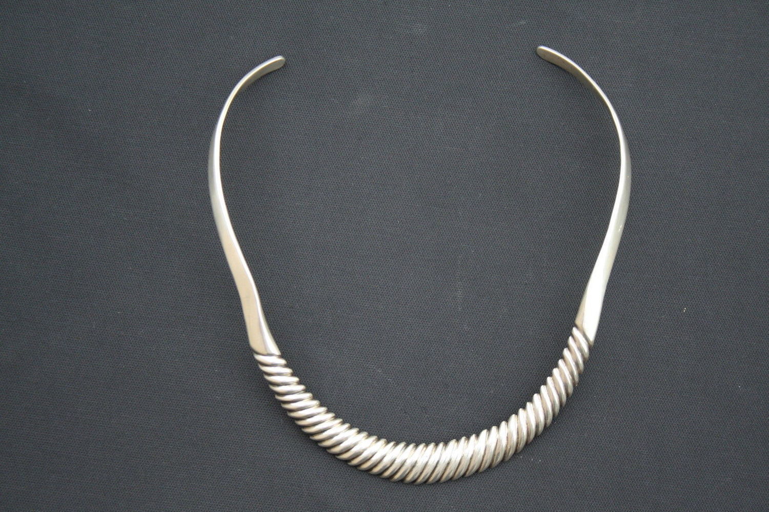 Sterling silver choker, Torque modernist Mexico,Taxco