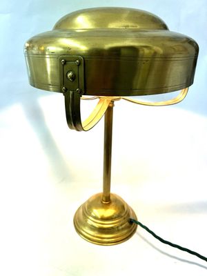 Messing Tischlampe Jugendstil Deutschland um 1905