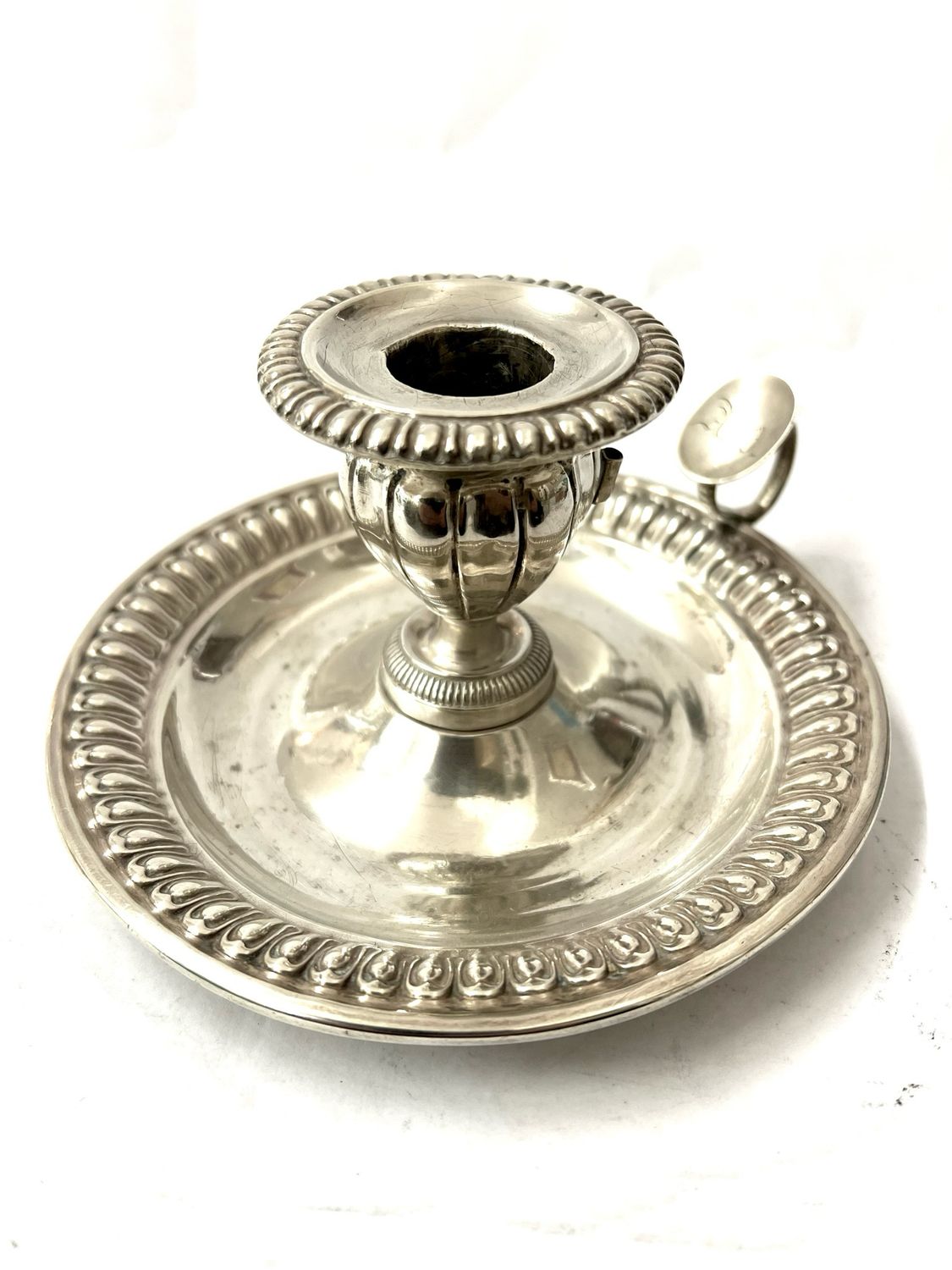 Antiker 950 Silber Handleuchter Frankreich gepunzt 1818-1939 