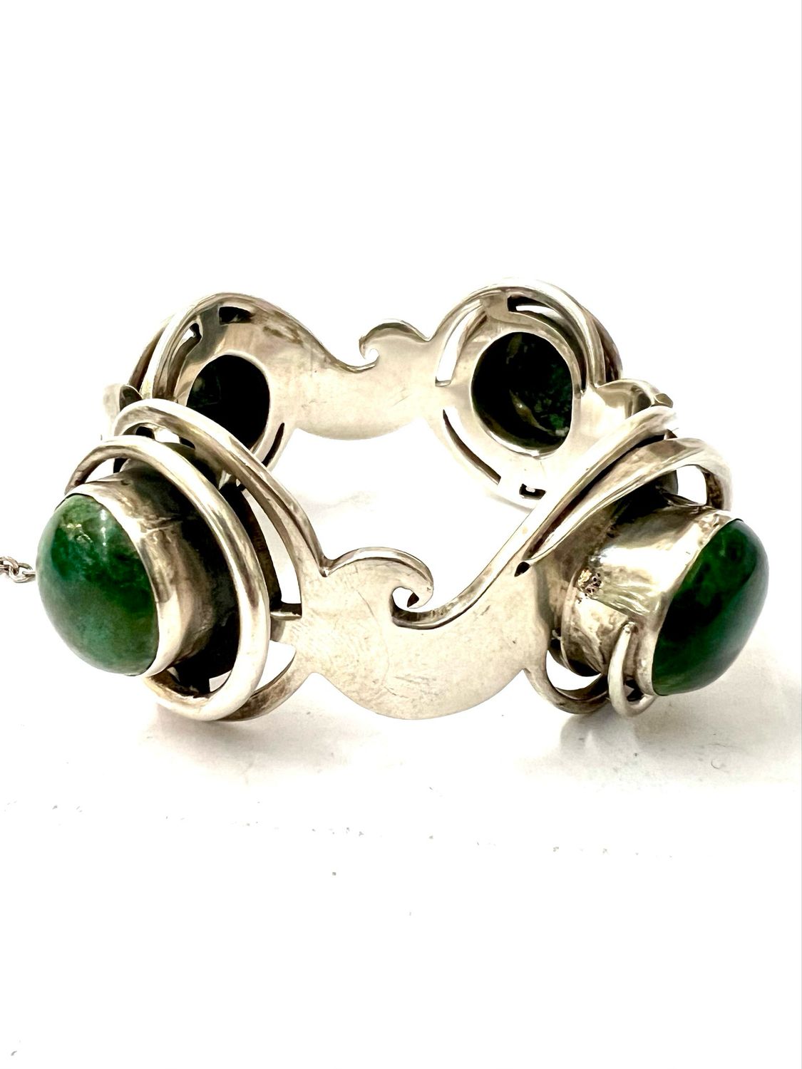 Armband Armreif 925 Sterling Silber Jaspis Mexico „ Los Balesteros“