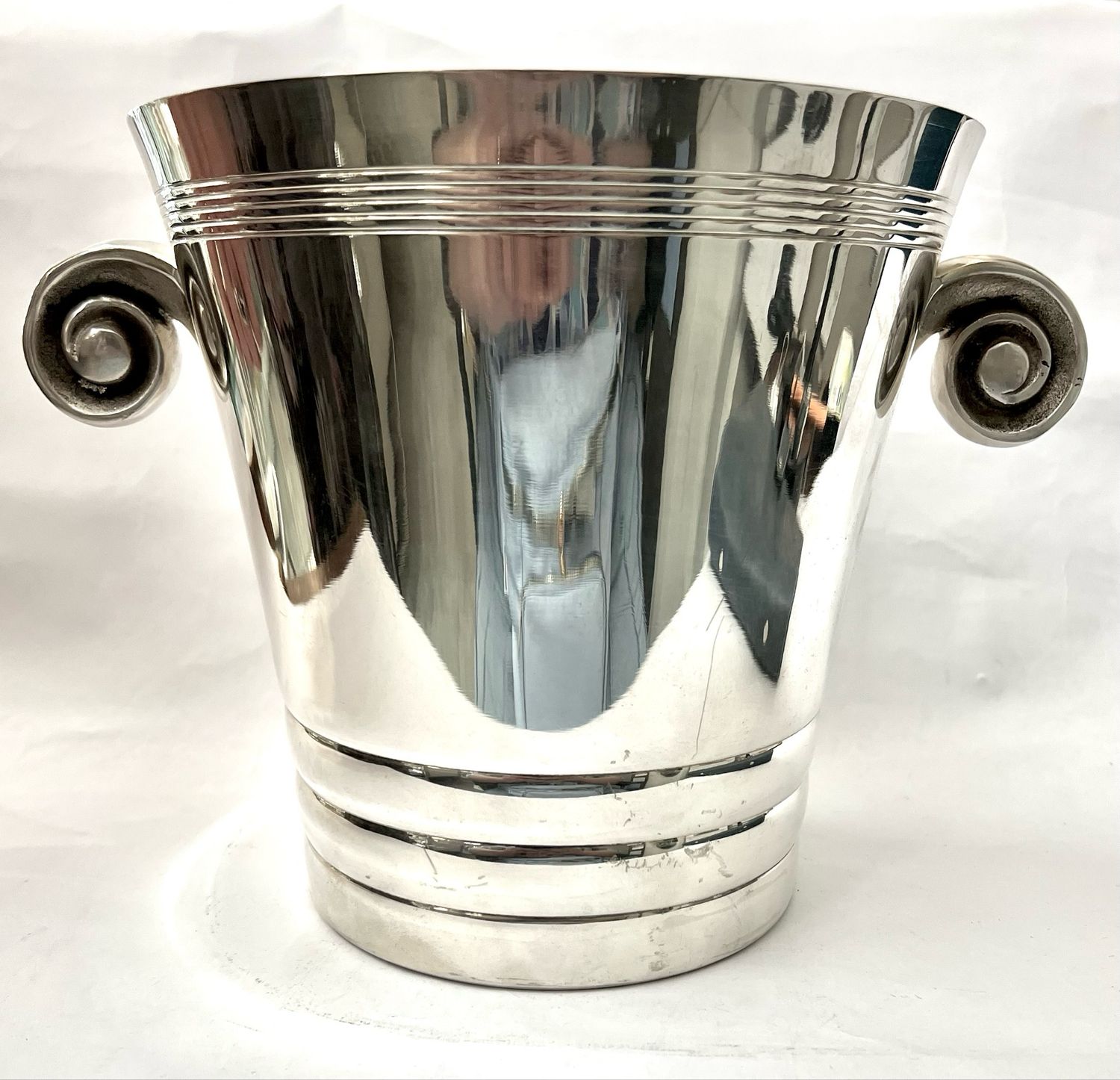 Sektkühler versilbert Art Deco 