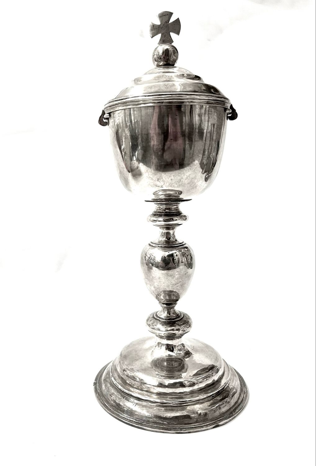 Ciborium , Messkelch, Calix , Silber Handarbeit um 1680 