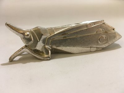 Heuschrecke Messerbank, Messerablage um 1925 Art Deco versilbert