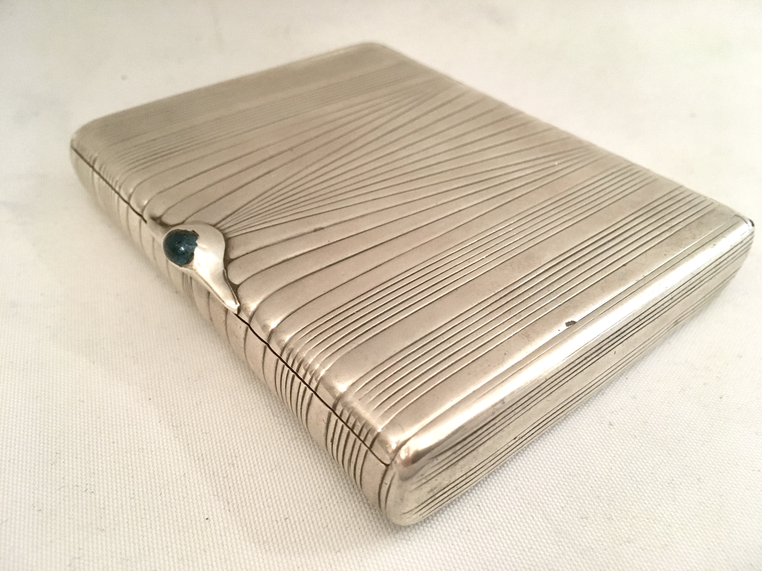 Silber Zigaretten Etui Dose Russland Zar Nikolaus II um 1910, russian tsar Nicholas II silver cigarette box