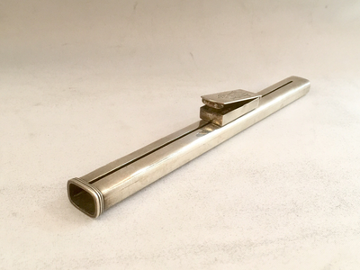 Silber Siegelwachs Behälter zum Schieben mit integrierter Streichholz Box Schatulle Punzen England London 1900 , hallmarked english Sterling silver sealing wax box with built in vesta