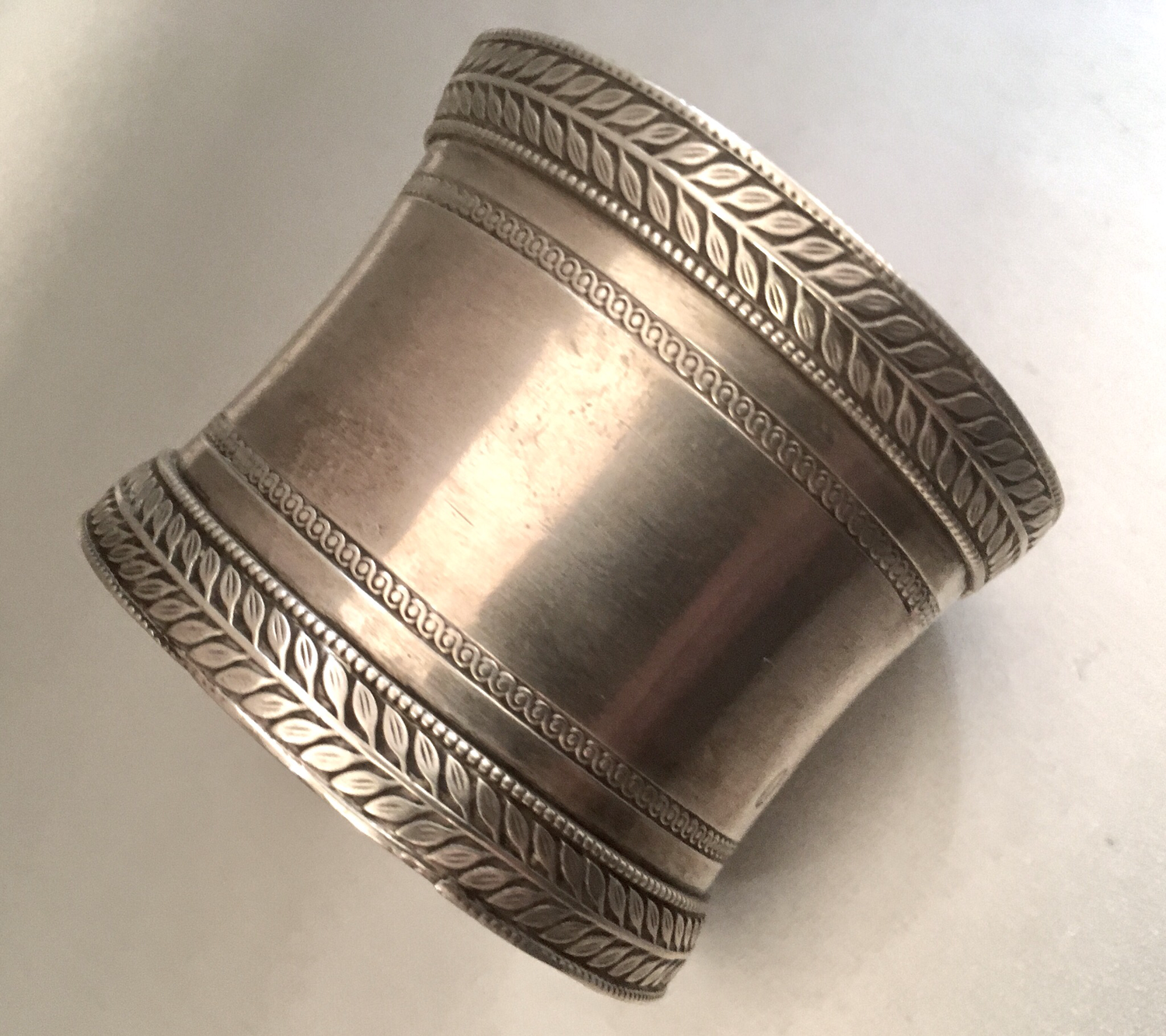 Silber Serviettenring antik Frankreich um 1820 Empire Paris, antique Georgian silver napkin ring France