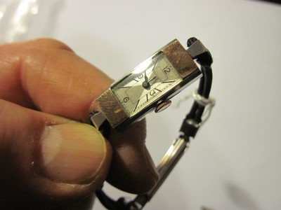 Art Deco kleine Damen Armbanduhr `ROLCO ´Stahl/Gold um 1920/30, ladies wristwatch by ´Rolco´