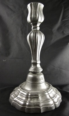 Leuchter Zinn 18. Jahrhundert Frankreich Barock, antique 18th century pewter candlestick