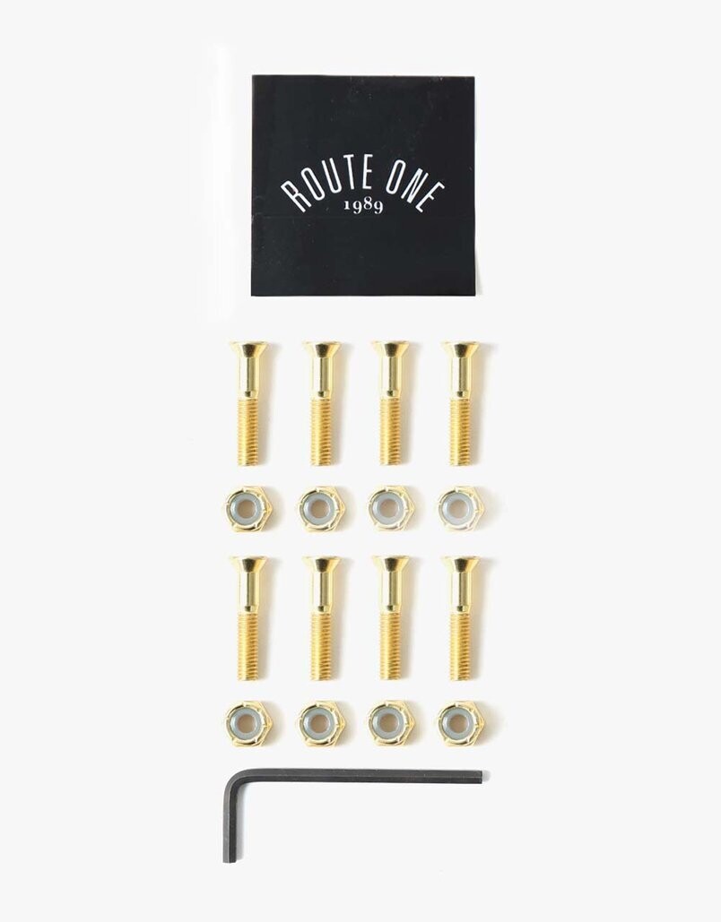 Route One 1&quot; Goldish Allen Bolts