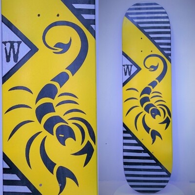 Black Scorpion 🦂King Skateboard Deck - 8.0&quot;