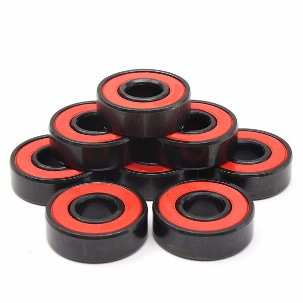 Red-Black Abec 5 Skateboard Bearings