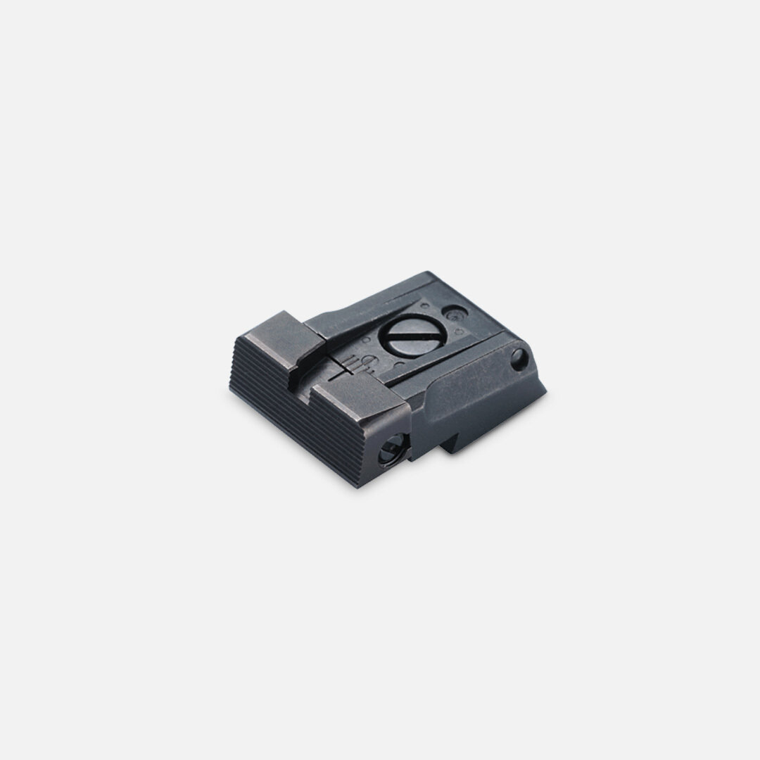 Combat adjustable rear sight