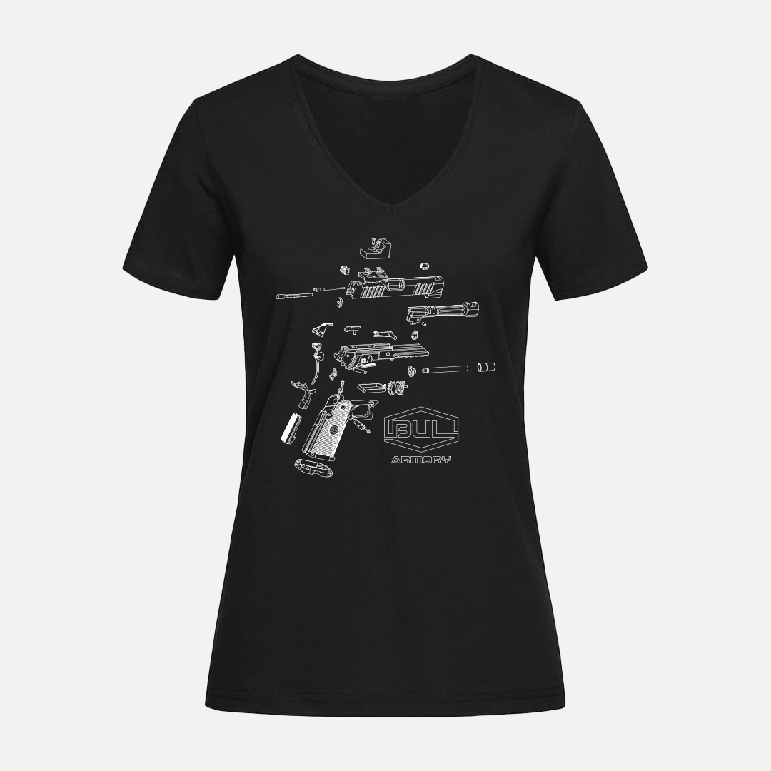 TAC 4.25 COMP EXPLOSION V NECK T-SHIRT - WOMEN
