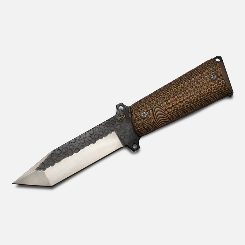 1911 Tanto knife - Black hammer forged