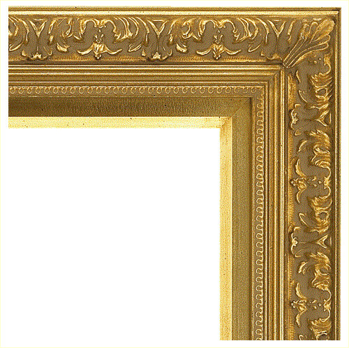S-573M-G (width 3 1/8") Ornate Gold Carve Frame