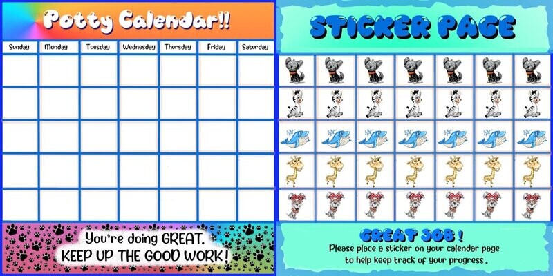 Pep Pep Loo Loo Calendar and Progress Sticker Brochure