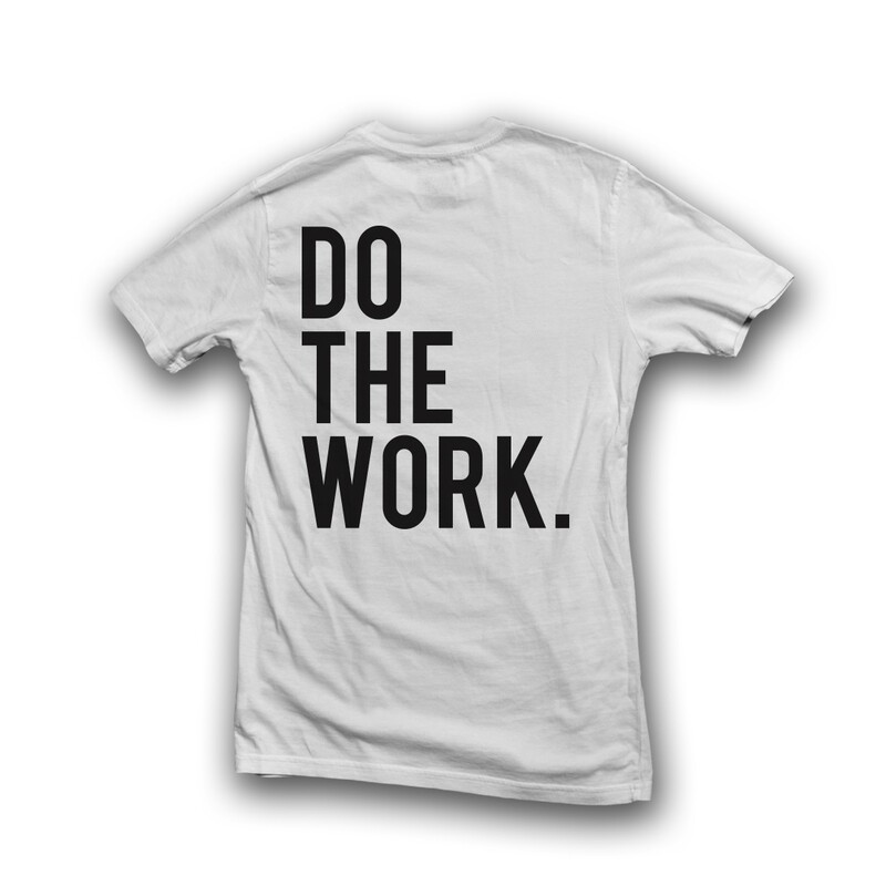 WHITE DOTHEWORK TEE