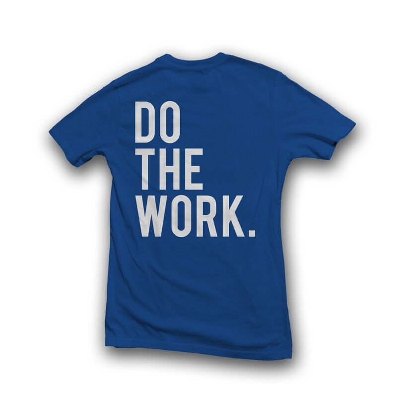 BLUE DOTHEWORK TEE