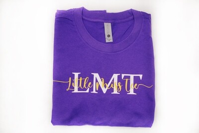 Little Miss Tee Big Logo Short Sleeve T-shirt (Purple)