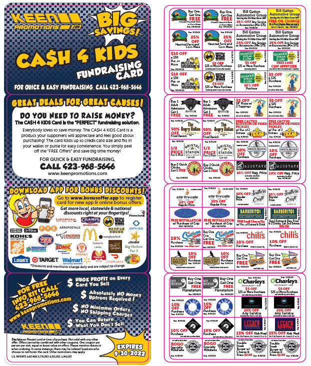 Cash 4 Kids Discount Cards