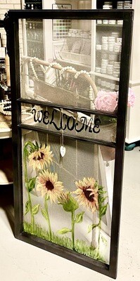 Vintage Screen Door Art