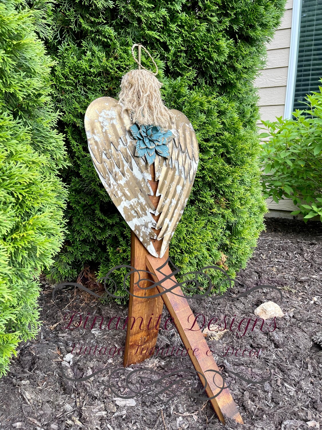 Wine Barrel Stave Angel