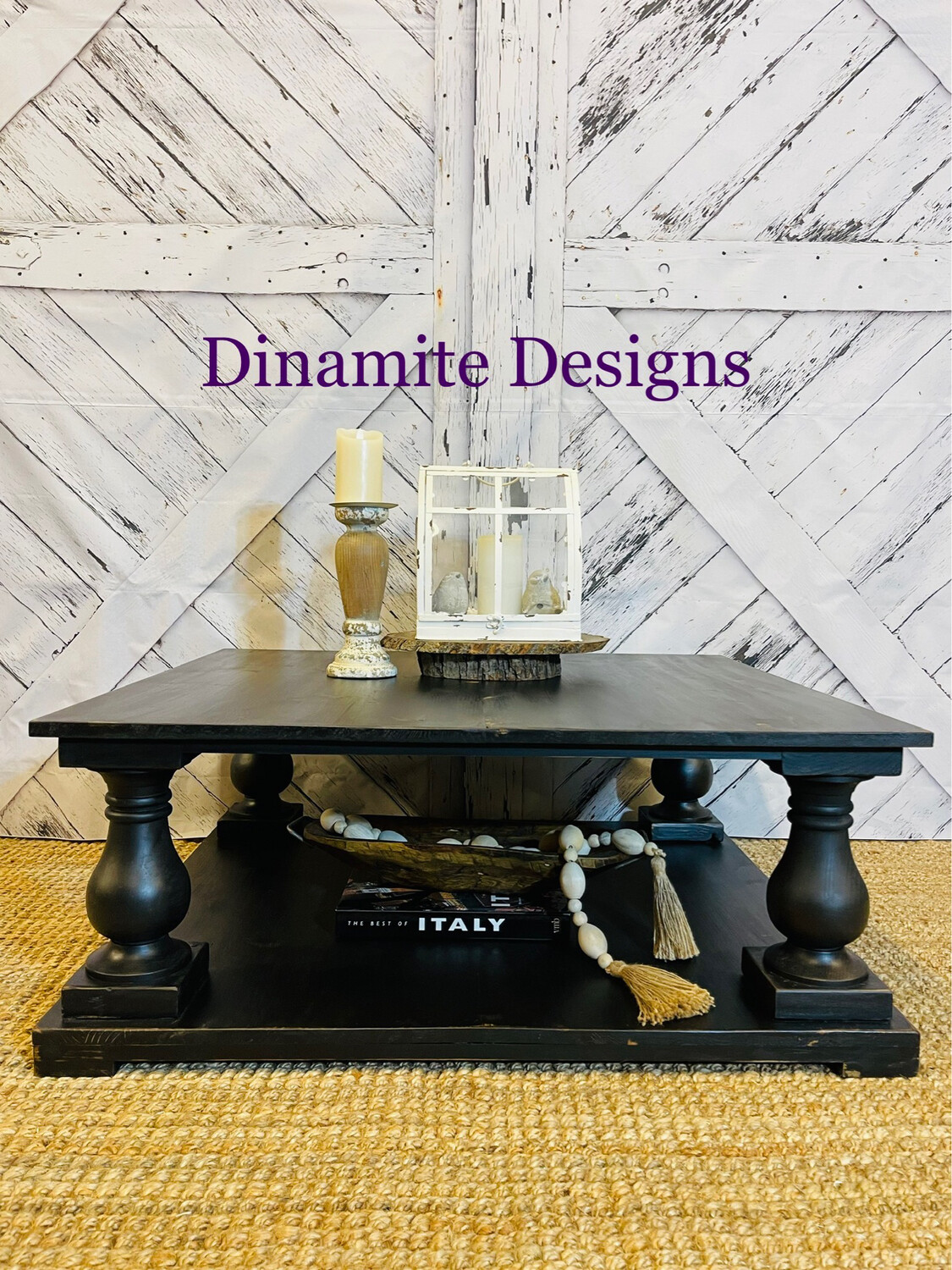 Handcrafted Balustrade Style Coffee Table